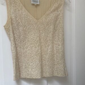 Akris Cream Lace Blouse